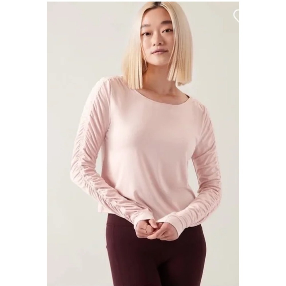 Athleta Pink All Around Ruched Top, 3x